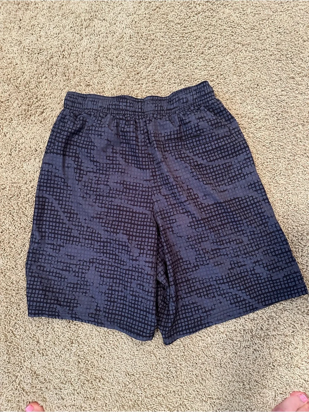 Under Armour Men’s Swim Trunk Bundle Black/Gray &  Palm-Print Performance Shorts